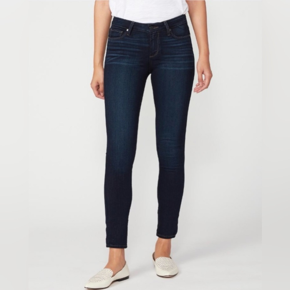 PAIGE Dark Indigo Skinny Jeans